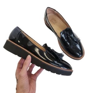 Naturalizer Ellie Loafer 8 Black Tassle Vegan Shoe